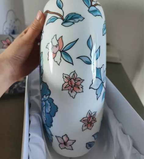 景德镇牡丹(韵秀)花瓶~全新带全套包装 浦...