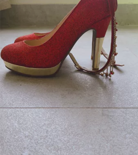 高跟单鞋女春秋季一字扣浅口防水台女鞋百搭鞋...