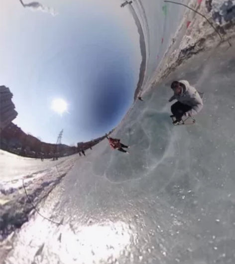 全景360运动相机防抖户外骑行装备航拍效果...