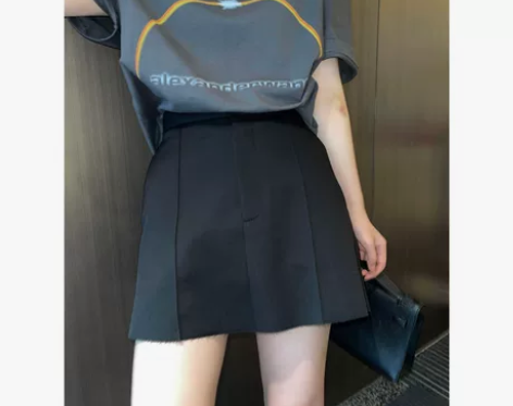 wann现货 追求品质小黑裙裤 羊毛显瘦立...