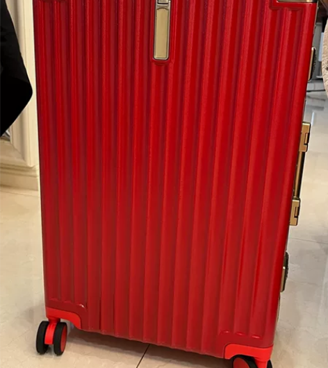 大嘴猴皮箱拉杆箱女新娘结婚陪嫁箱红色行李箱...