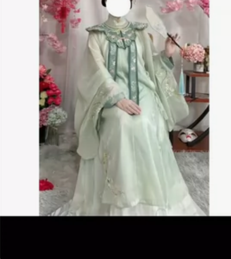 裳云兮幽兰原创汉服女眀制斜襟立领长衫齐腰褶...