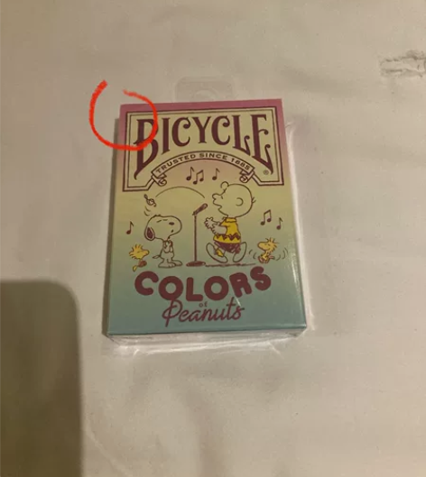 bycicle史努比联名微瑕有压边花切扑克...