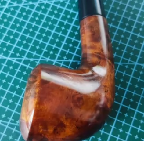 金丝实木瘤疤烟斗，未使用，特价出。货单号:...