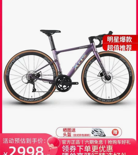 喜德盛新款AD300公路自行车（48）全内...