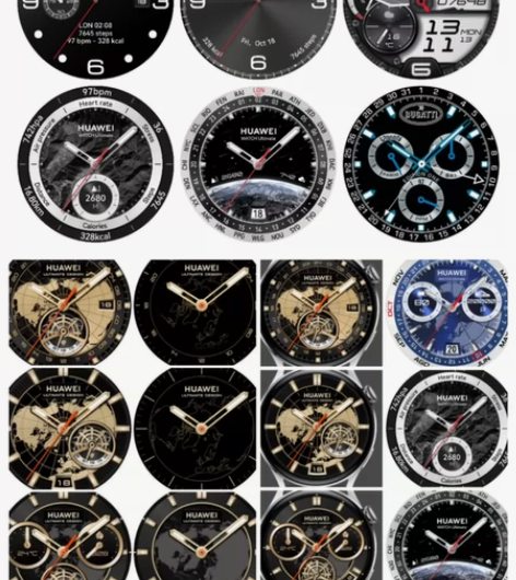 华为表盘华为手表主题watch3表盘fit...