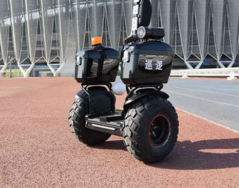 电动车双轮越野型超大轮成年代步物业保安巡逻车