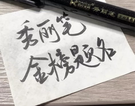 秀丽笔软笔书法练字专用签名签字笔可加墨水小...