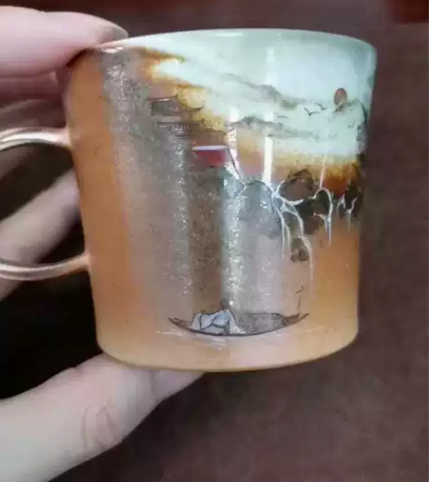 柴物志 手绘 柴烧咖啡杯 马克杯 容量在1...