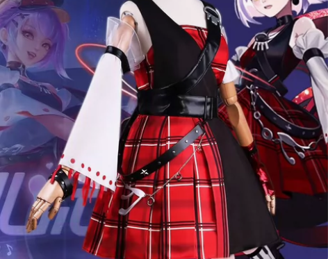 出小乔音你心动COS服 有衣服配饰帽子假发...