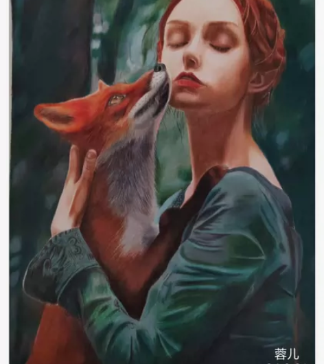 纯彩铅手绘，一笔一笔都是心血 大小：8k笔...