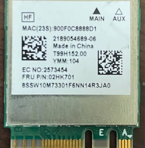 联想 正品 RTL8822CE . 支持 ...