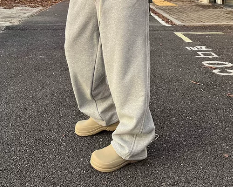 OXFREAK高定双面针织面料加绒加厚松紧...