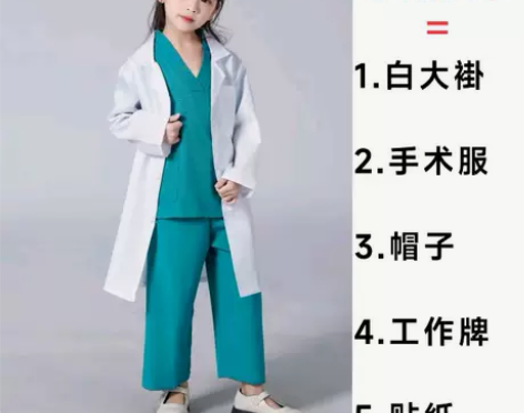 ?儿童抗疫医生幼儿园舞蹈小护士合唱男女角色...