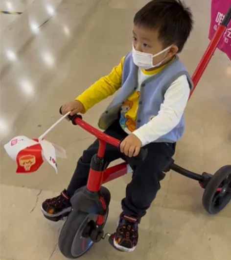多功能三轮车，可变成滑行车，9成新，80元...