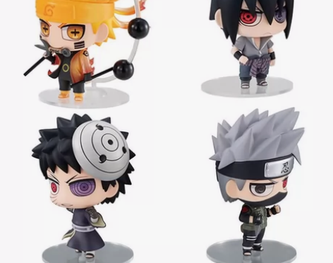 火影忍者手办Q版蚊香眼鸣人佐助卡卡西带土鼬...