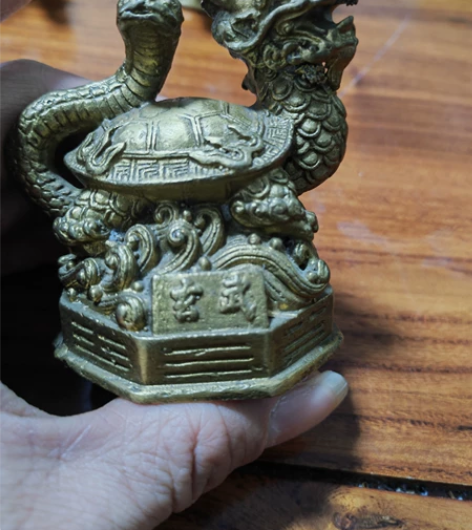 黄铜四方神兽小摆件镇宅招财转运书桌书柜茶桌...