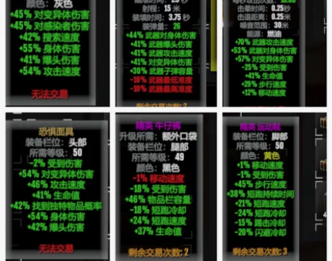 死亡边境2出退游号。六个60级的账号，每个...