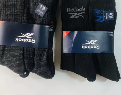 处理正品锐步男士聚酯纤维长筒袜 运动袜 篮...