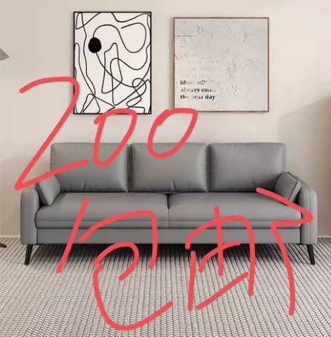 【全新清仓】需一个星期备货哦！北欧科技布沙...