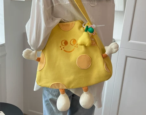 大容量包包女2023夏季新款潮少女帆布单肩...