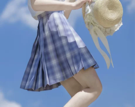 ?【烟岚】野原小黑原创格裙短裙JK制服正版...