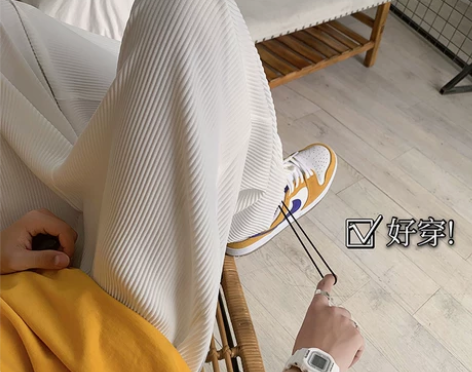 冰丝九分裤男夏季薄款宽松运动裤潮牌ins港...