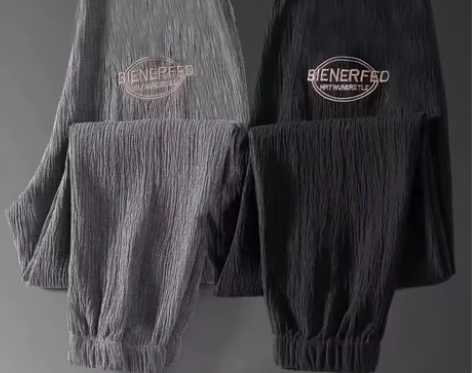 工厂直发 夏季冰丝运动男士束脚宽松韩版大码...