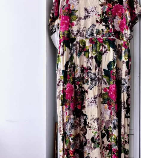 2023新款森女田园风 夏季新款文艺印花短...