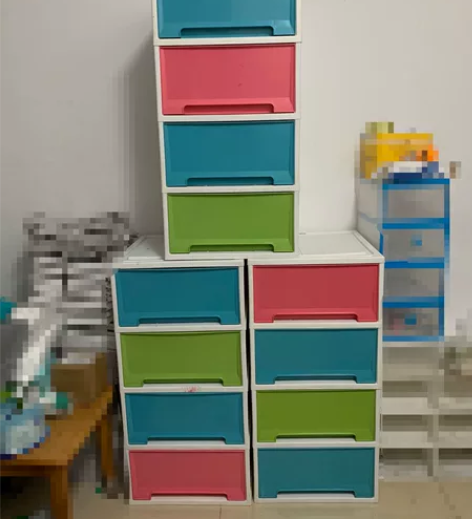 禧天龙抽屉式收纳柜玩具收纳箱零食儿童塑料加...