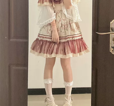 （出）Lolita特卖会买的小雏菊斗篷?j...