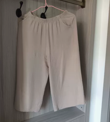 处理了！女士棉麻阔腿裤，舒服凉快。裤长79...