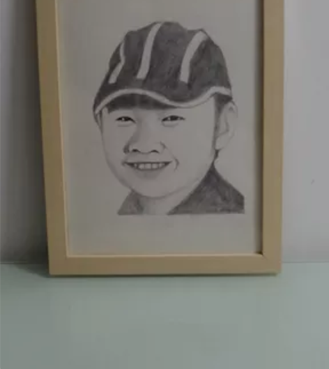 手绘铅笔素描画作品（刀郎图）希望转让给有缘...