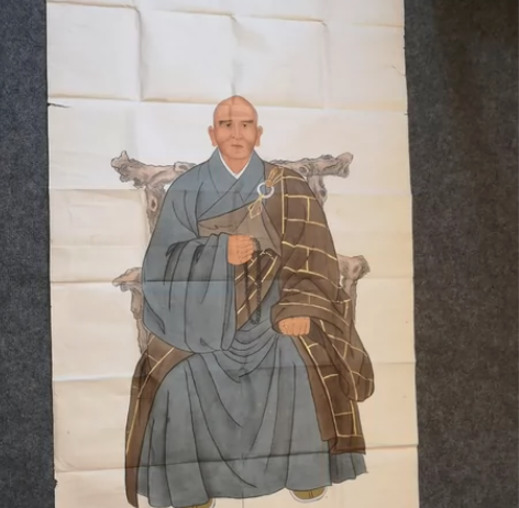传统肖像画 僧人画像 国画肖像画 国画人物...