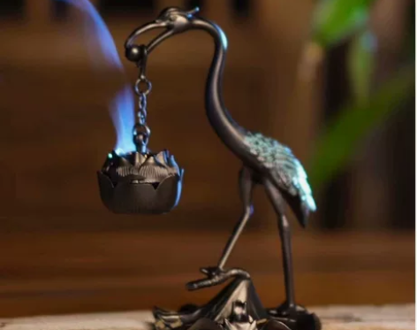 清仓包邮爆款小仙鹤香炉莲花吊炉创意家用摆件...