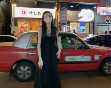 aaaaxbbb莫泊桑夜幕 吊带长裙黑色气...