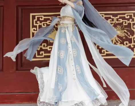 捌伍柒原创琼瑶公主异域风敦煌飞天改良汉服女...