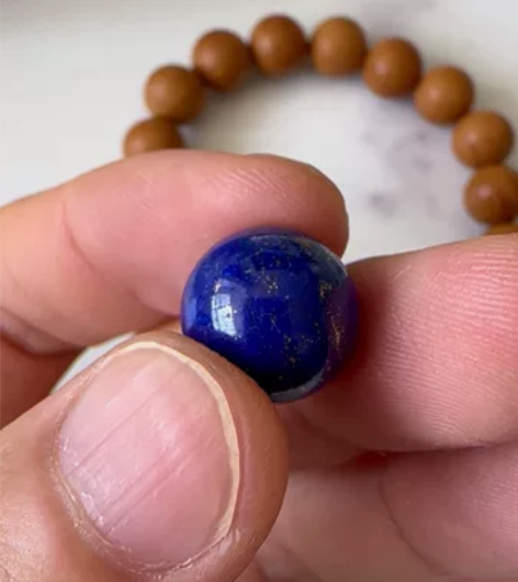 青金石 出一个自己用的青金石,尺寸1.4品...