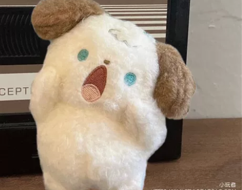 可爱礼物呐喊尖叫小狗猫咪毛绒背书包包挂件挂...