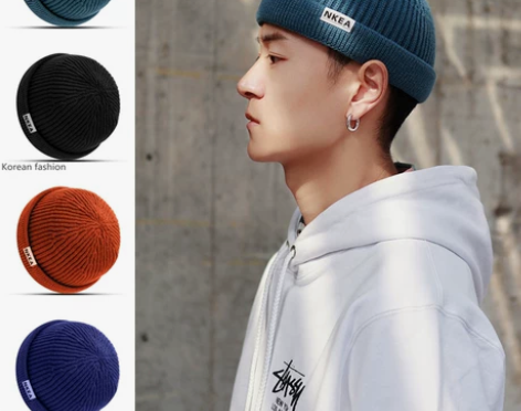 【狂欢价】秋冬帽子男潮针织帽韩版瓜皮帽潮牌...