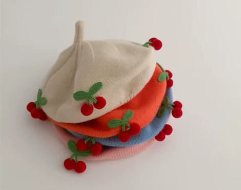 宝宝帽子秋冬韩版撞色男童女童针织南瓜帽婴儿...