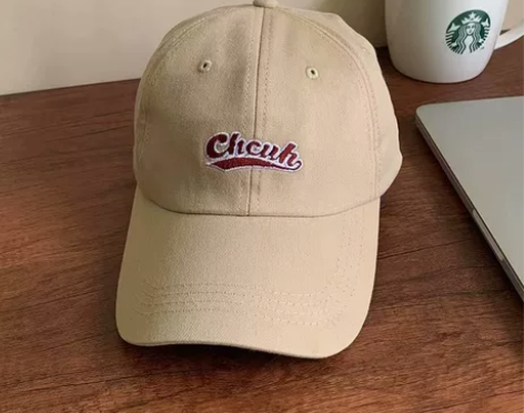 巨好看脏橘色ins字母刺绣棒球帽女夏季韩版...