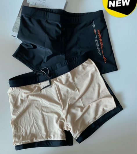 游泳裤男士泡温泉泳衣男款 平角裤套装专业游...