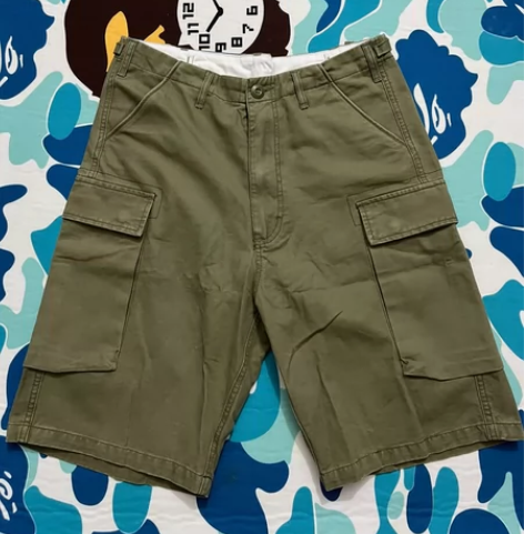 NOFAITH无信仰水洗做旧工装短裤nor...