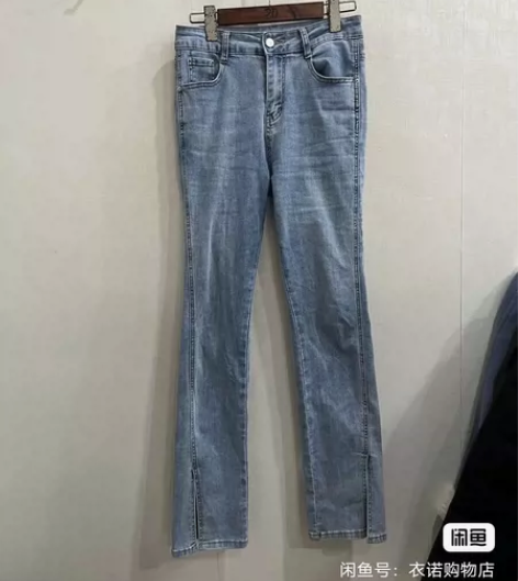 女士牛仔裤,腰围32臀围43裤长102,特...