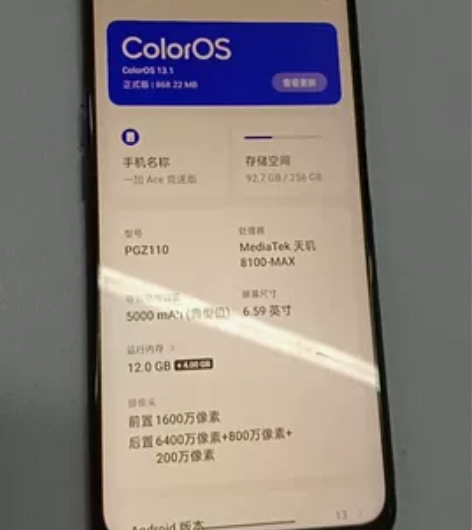 出一个自己用的一加ace竞速版 23年10...