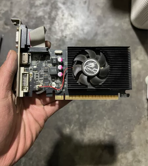 七彩虹GT710 黄金版 2GD3 拆机显...