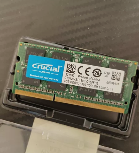 内存 英睿达4GB-DDR3L-1600笔...