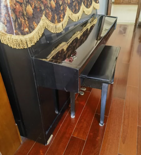 珠江钢琴，113立式钢琴，88键盘练习琴，...