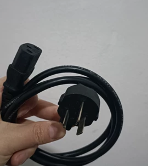 台式机电脑主机电源线，显示器屏电源线3芯插...